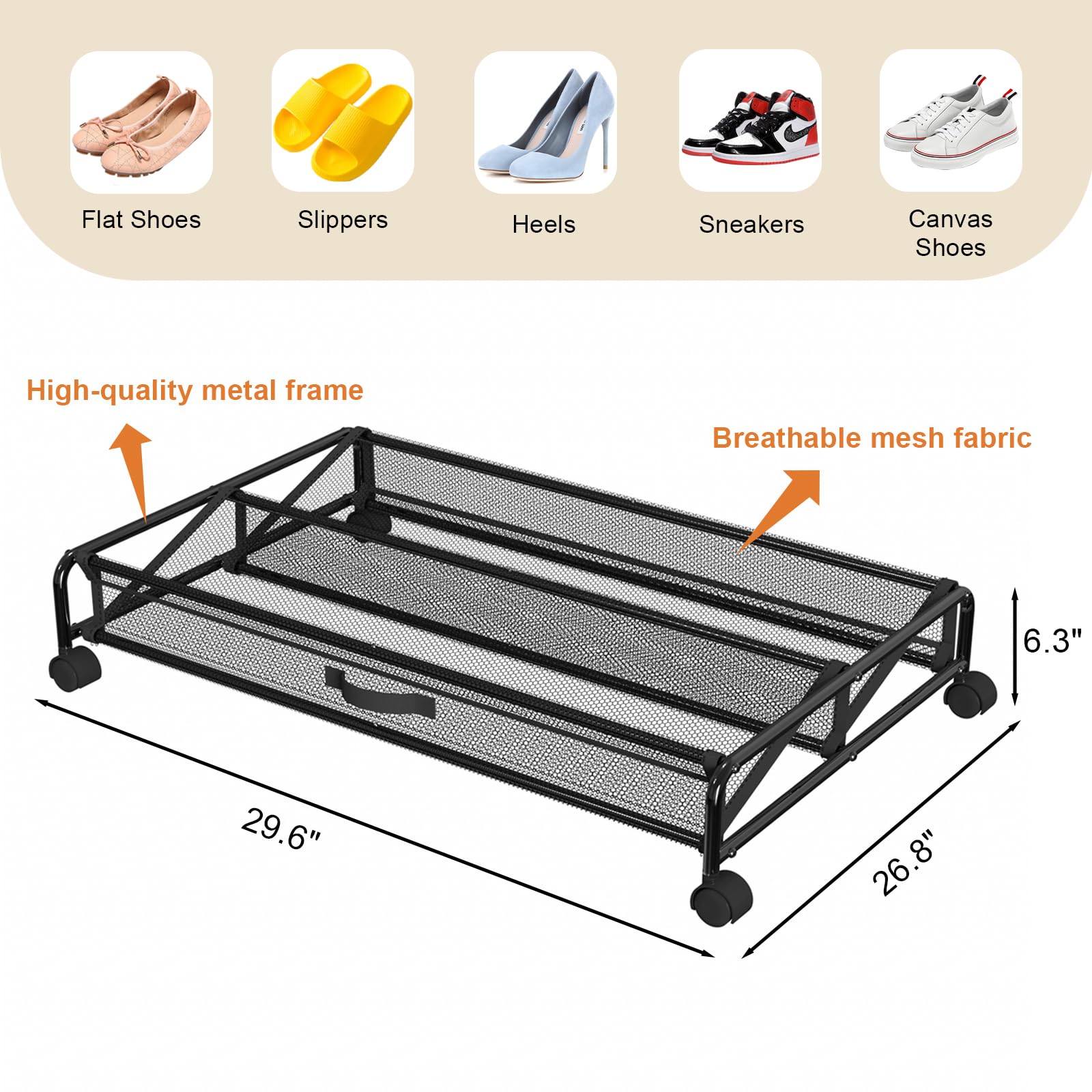 KOSIWU multi-purpose under-bed storage doubles as closet or toy organizer.