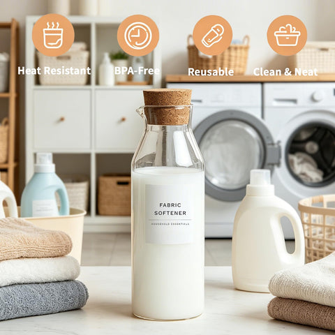 KOSKIMER minimalist storage solution for laundry, kitchen, or bathroom shelves.