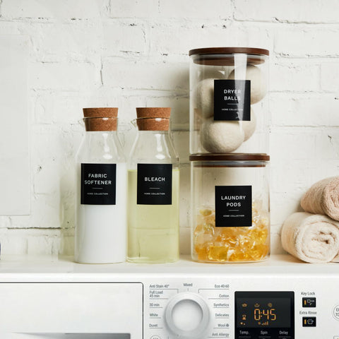 KOSKIMER powder detergent organizer opened for easy filling