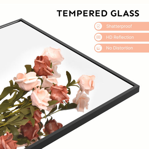 Kosmonia full-length door mirror provides a true-to-life reflection for outfits.