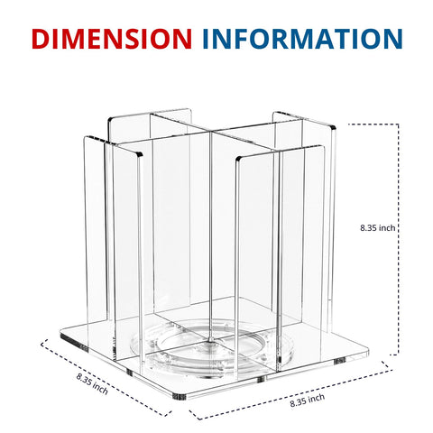 KOTEMON clear acrylic material close-up emphasizes premium feel and durability.