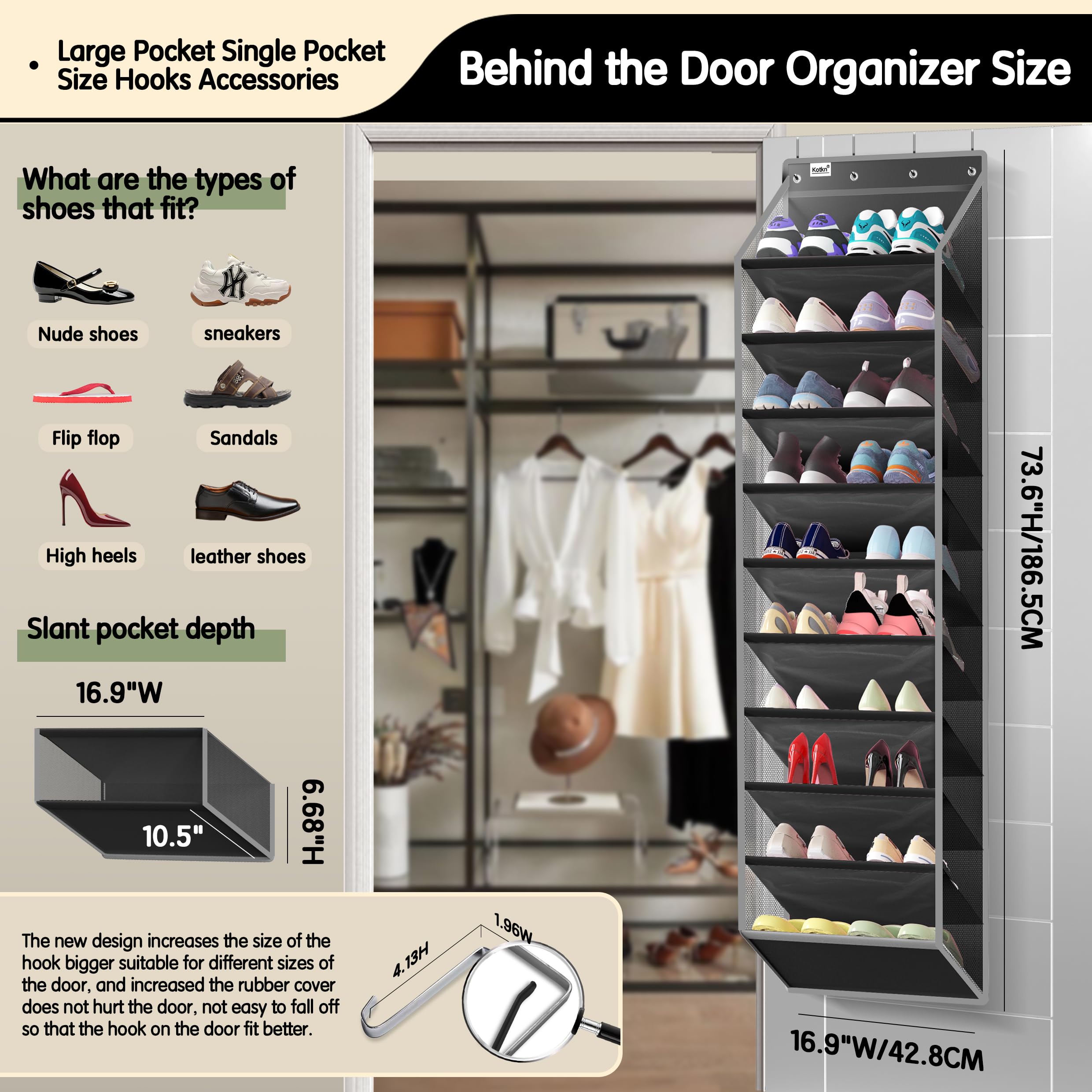 Kotkn breathable mesh sides boost airflow and dust resistance.