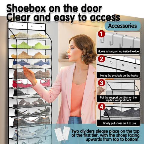 Kotkn four heavy-duty hooks enable versatile door mounting and extra storage.