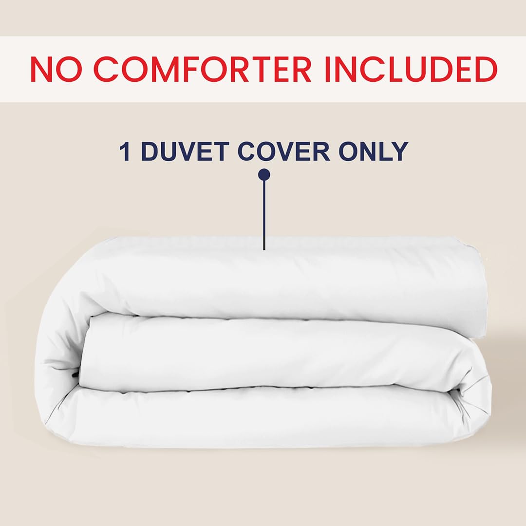 Kotton Culture duvet cover close-up showing hidden zipper closure for easy use