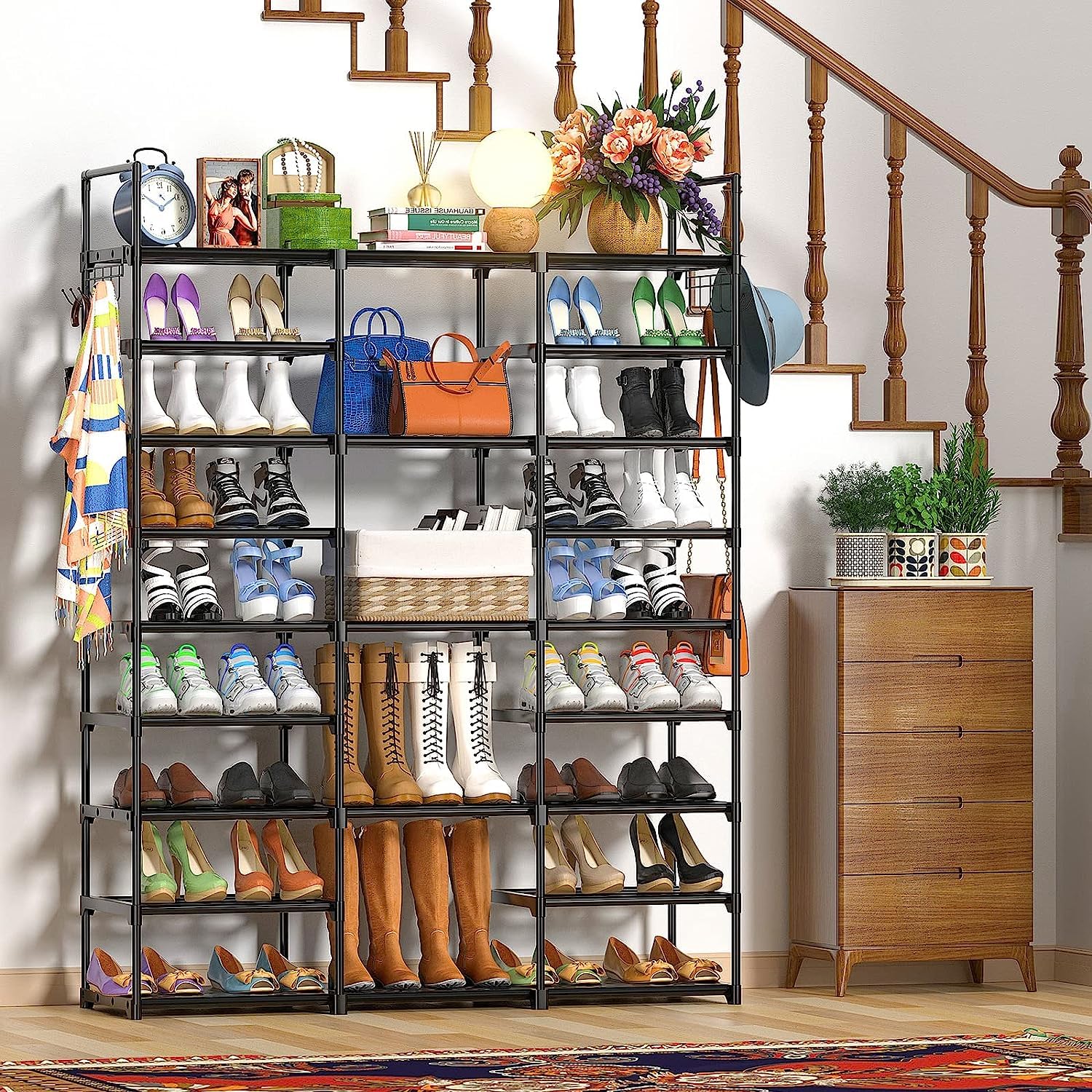 Kottwca rack with hooks offers extra storage for accessories