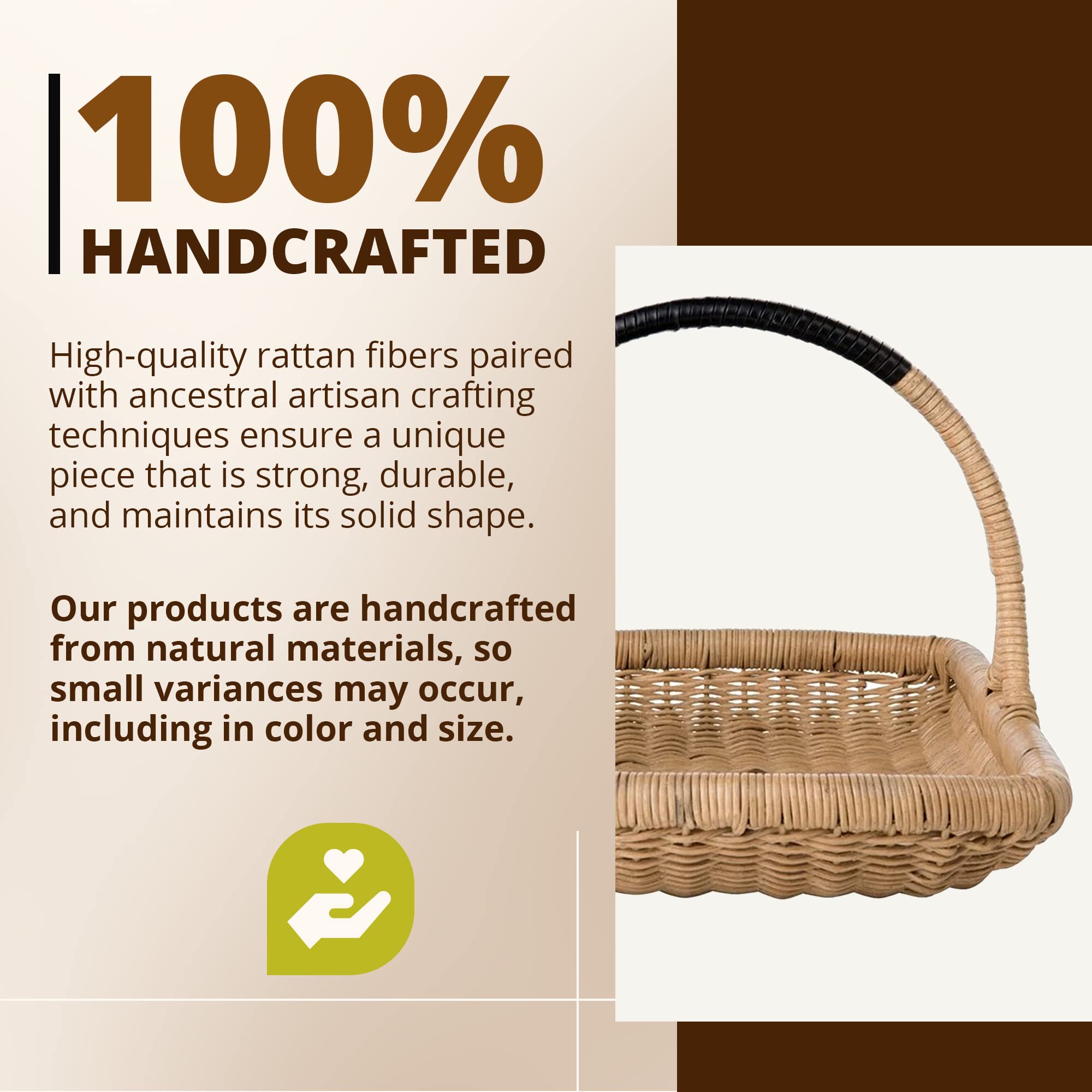 Kouboo easy-cleaning basket easy maintenance with damp cloth