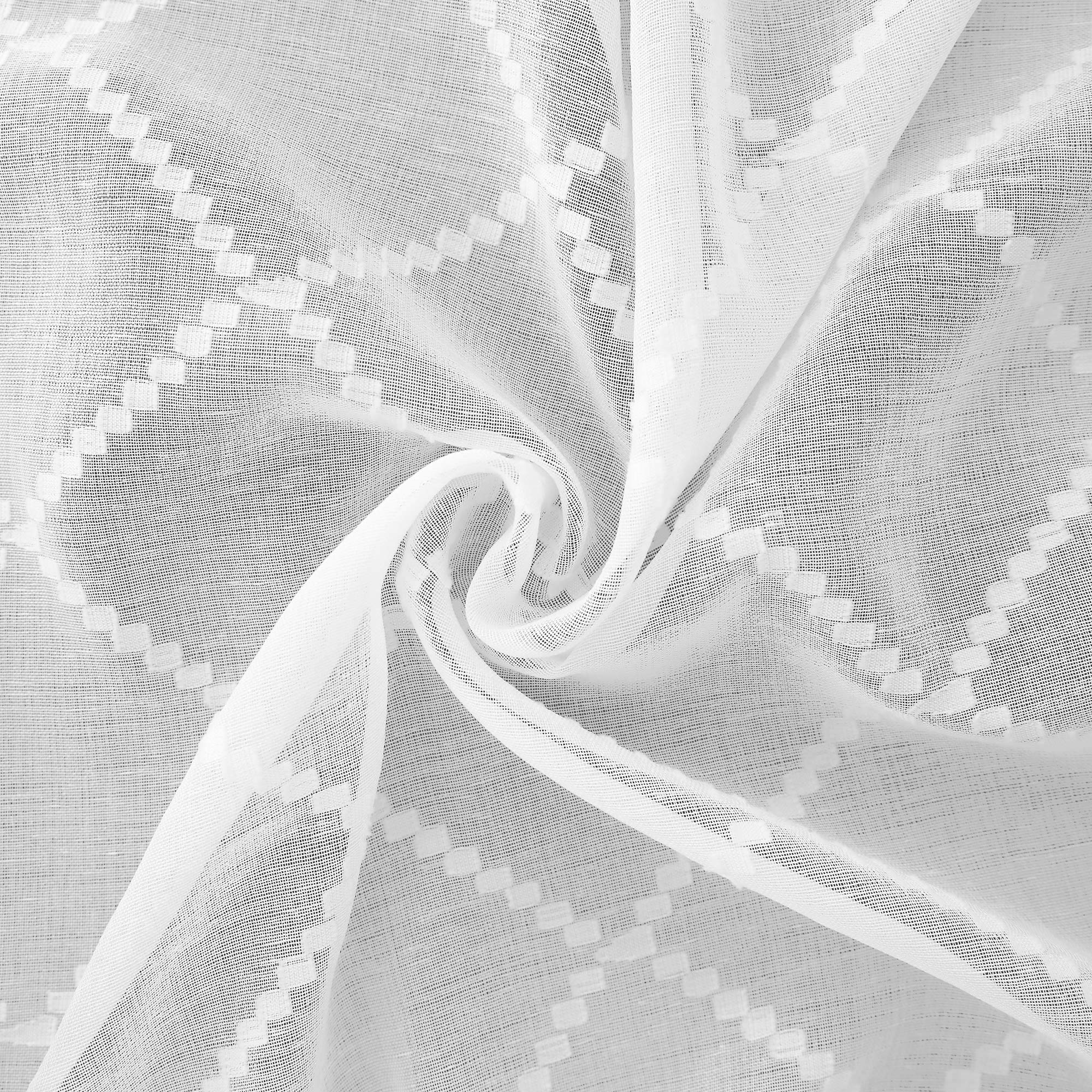 KOUFALL modern white sheers brighten spaces while maintaining privacy.