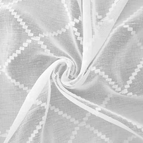KOUFALL modern white sheers brighten spaces while maintaining privacy.