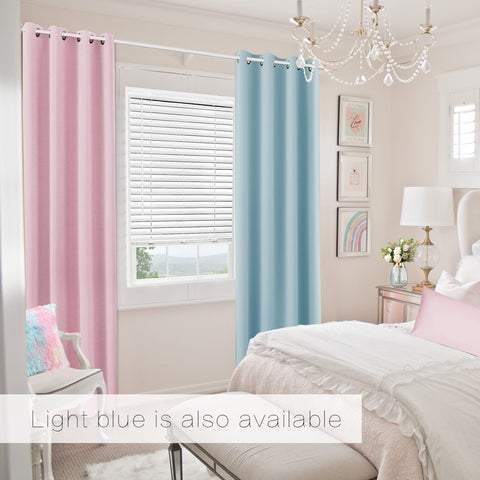 KOUFALL princess blackout curtains for kids keeps daylight at bay during naps