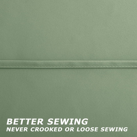 KOUFALL Sage Green blackout curtain panel paired with cottage-style decor.