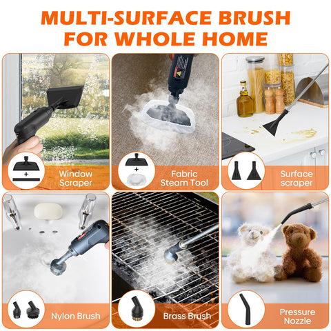 Koutop steam cleaner brass grout brush removes grease from joints