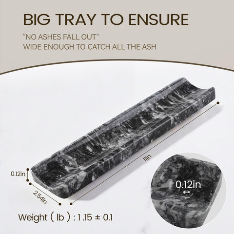 Koville marble incense holder with 3mm holes for standard incense sticks.