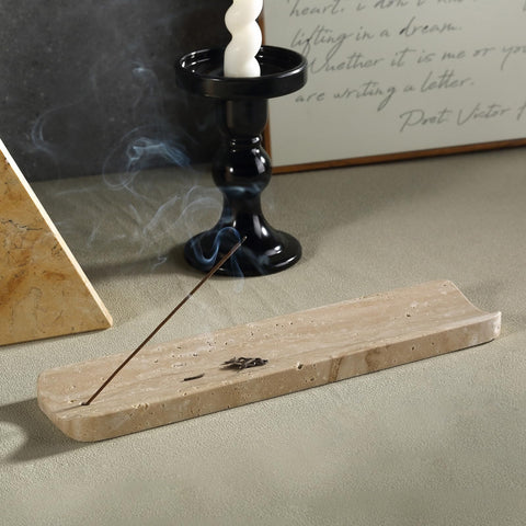 Koville marble incense holder enhances living room décor