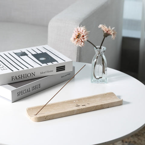 Koville incense holder features non-slip bottom protects surfaces