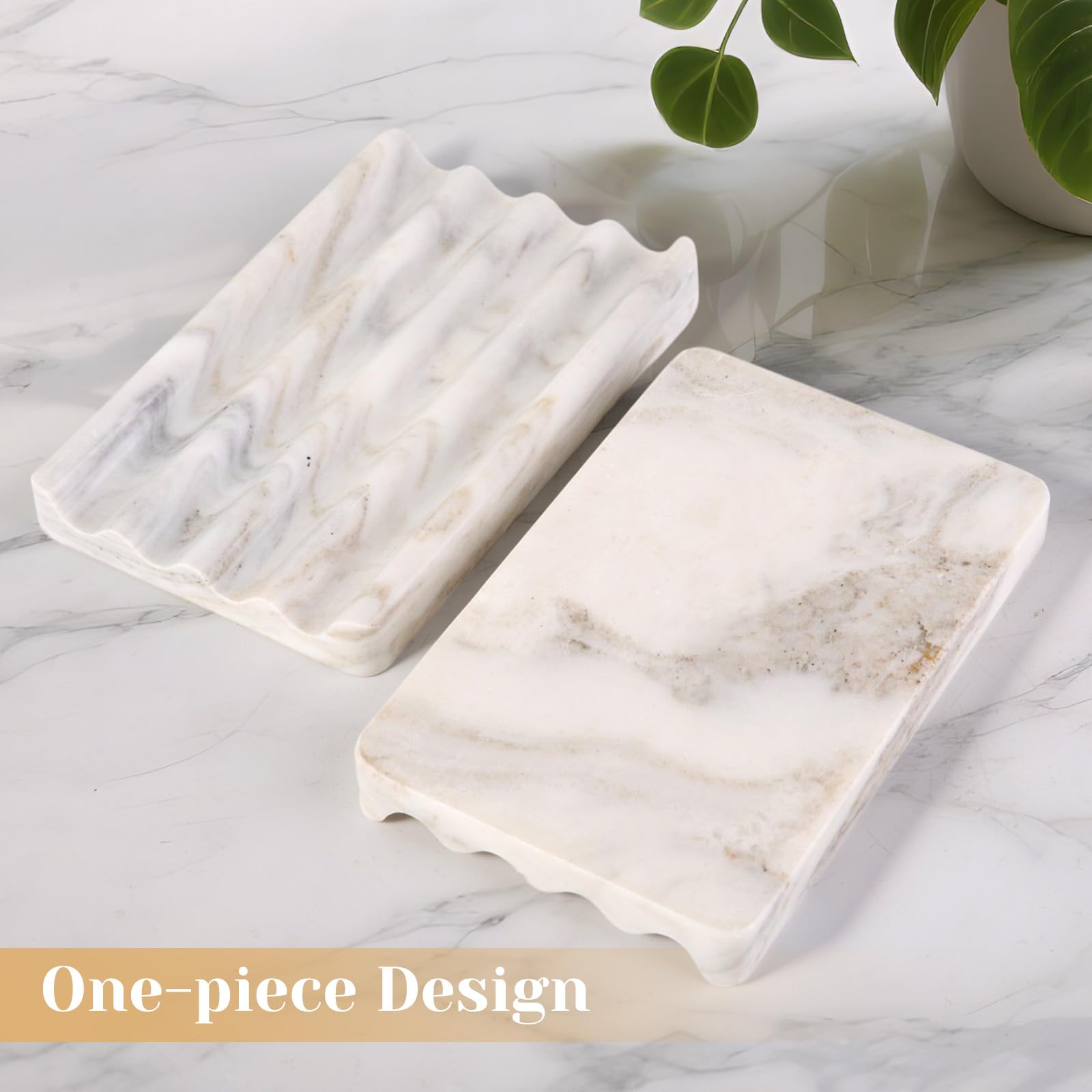Koville marble soap dish care wipe clean to maintain the stone finish.