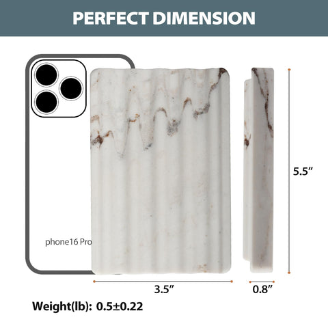 Koville marble soap dish closeup veining highlights natural variation and luxury appeal.