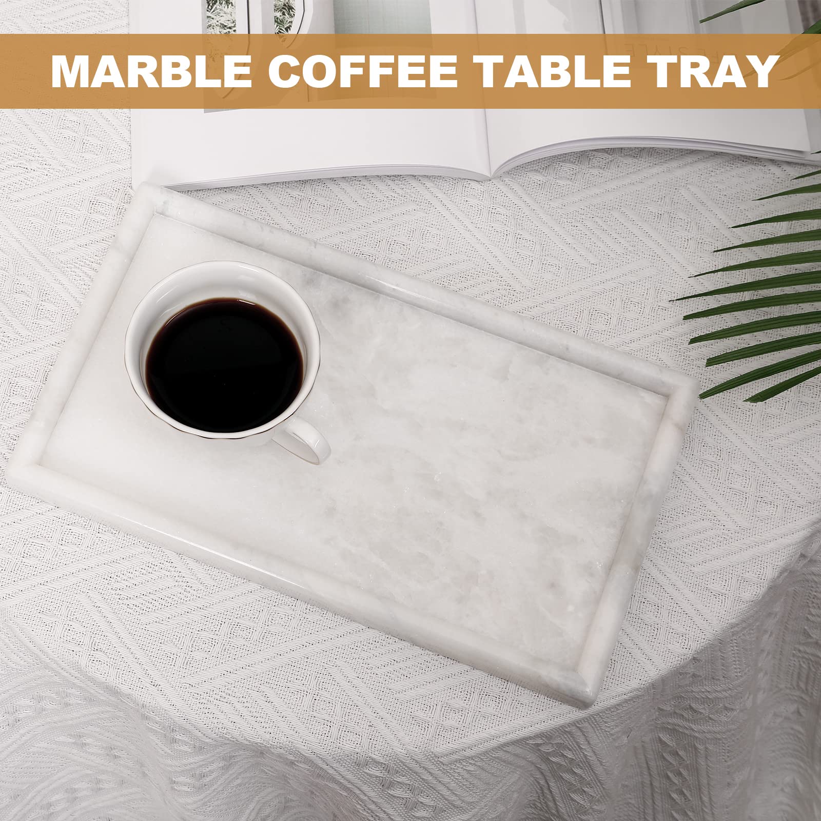 Koville marble tray bathroom countertop decor blends luxury and practicality