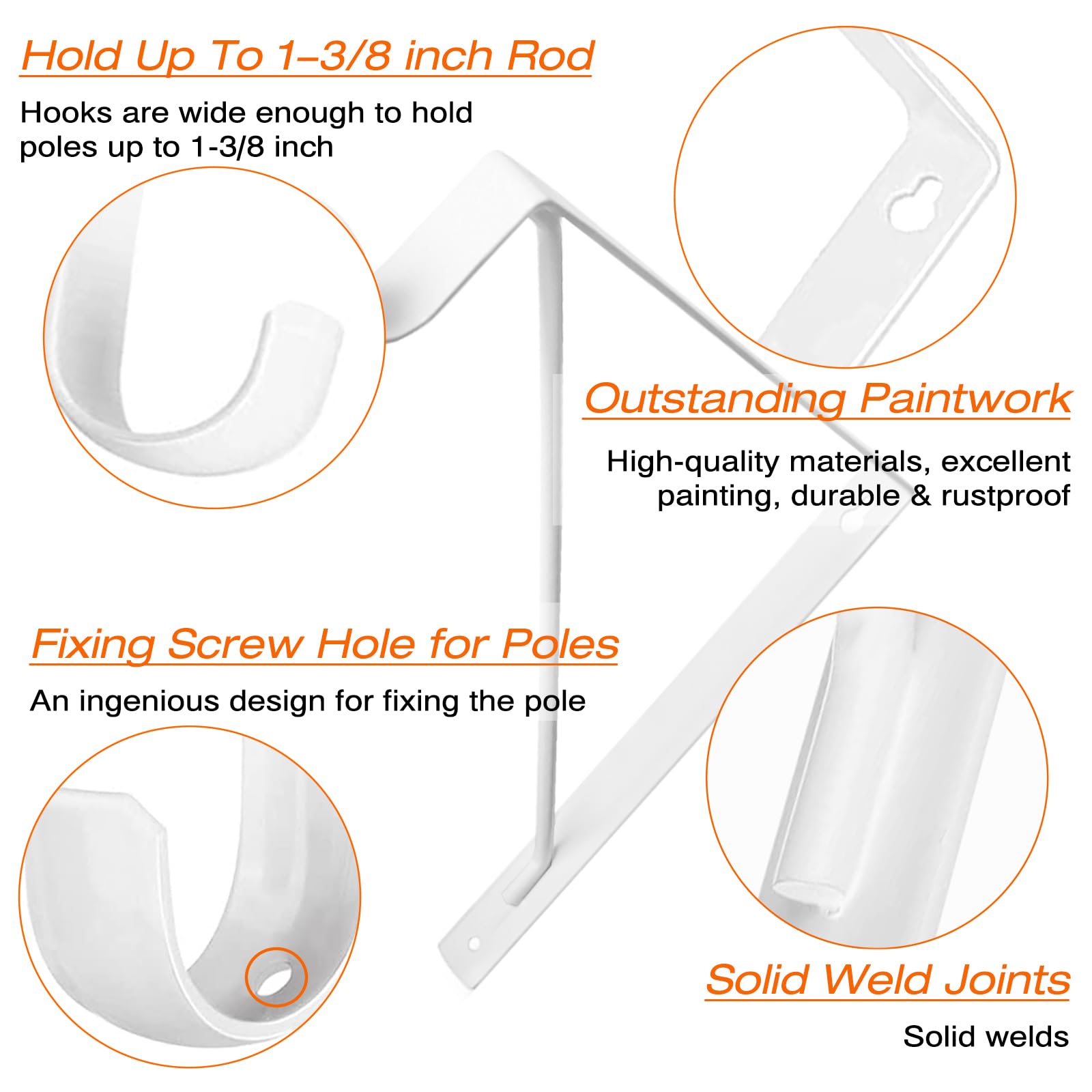 KOVOSCH easy-install brackets with included hardware suitable for quick setup.