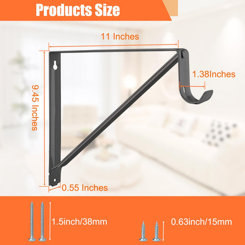 KOVOSCH rod-support bracket providing stable closet rod support.