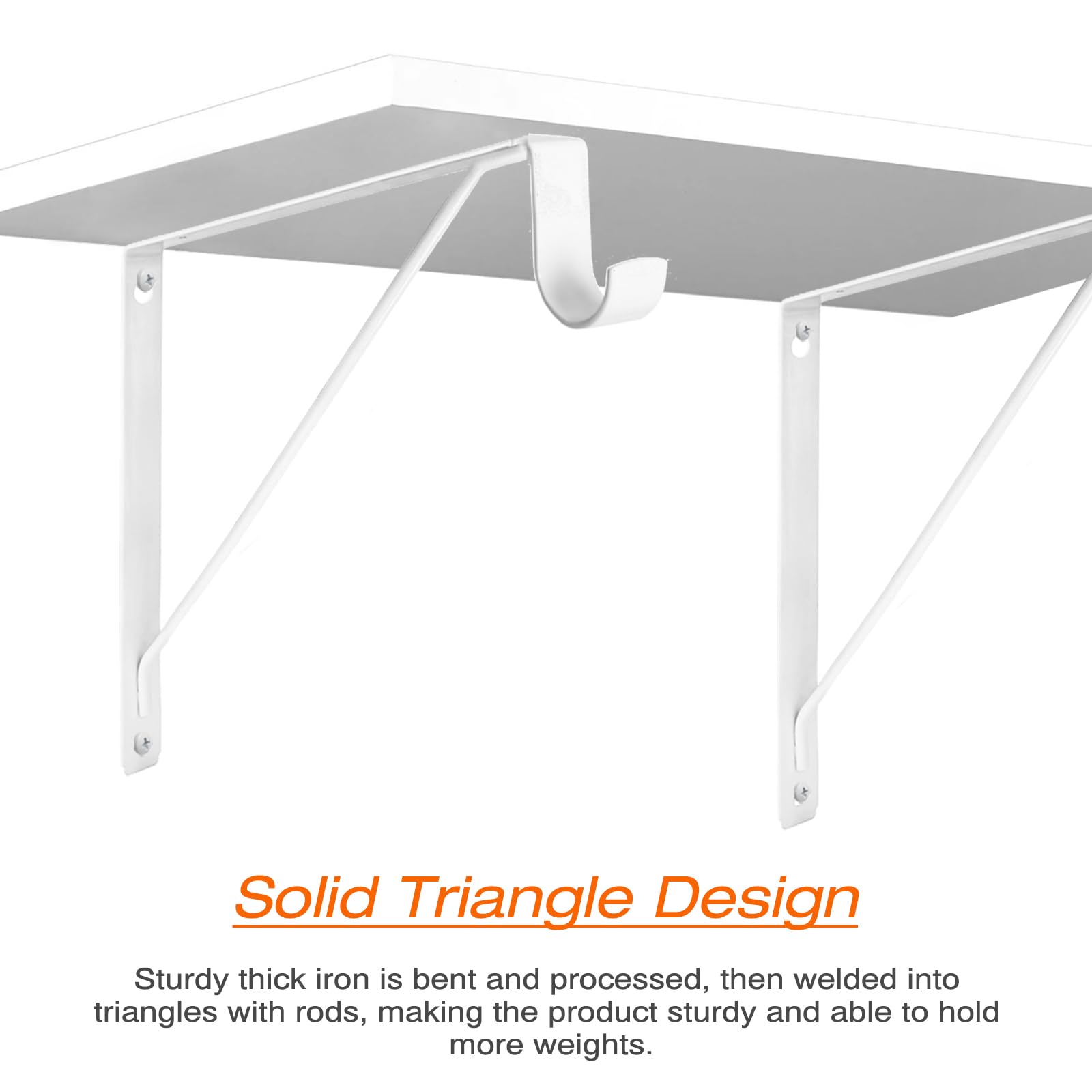 KOVOSCH triangle-design bracket highlighting 11-inch length for strong support.
