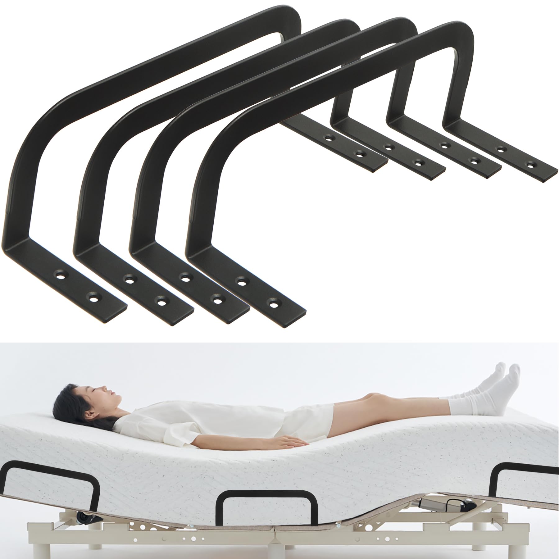 KOXHERO mattress retainer bracket assembly keeps mattresses aligned on platform beds.