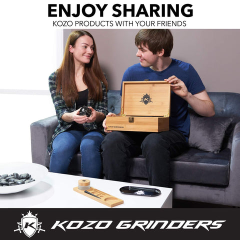 KOZO original grinders in tray—neat, ready-to-use components.