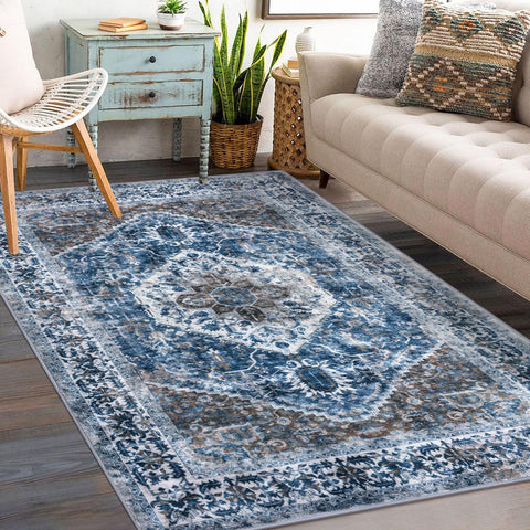 KOZYFLY Boho rug folded packaging shows care in shipping but unfolds flat quickly.
