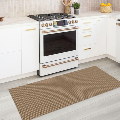 Kozyfly Boho runner in tan, orange, brown tones for versatile decor.