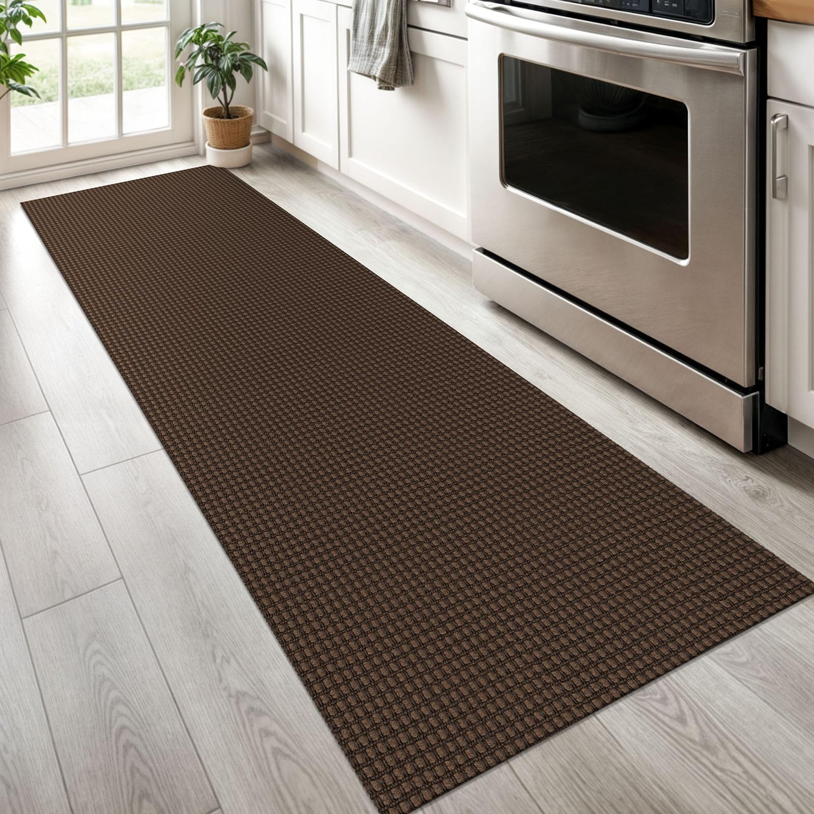 KOZYFLY cotton braided runner texture adds cozy farmhouse charm and durability.