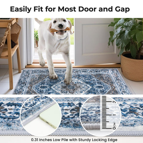 KOZYFLY folded-shipping rug showing creases from packaging