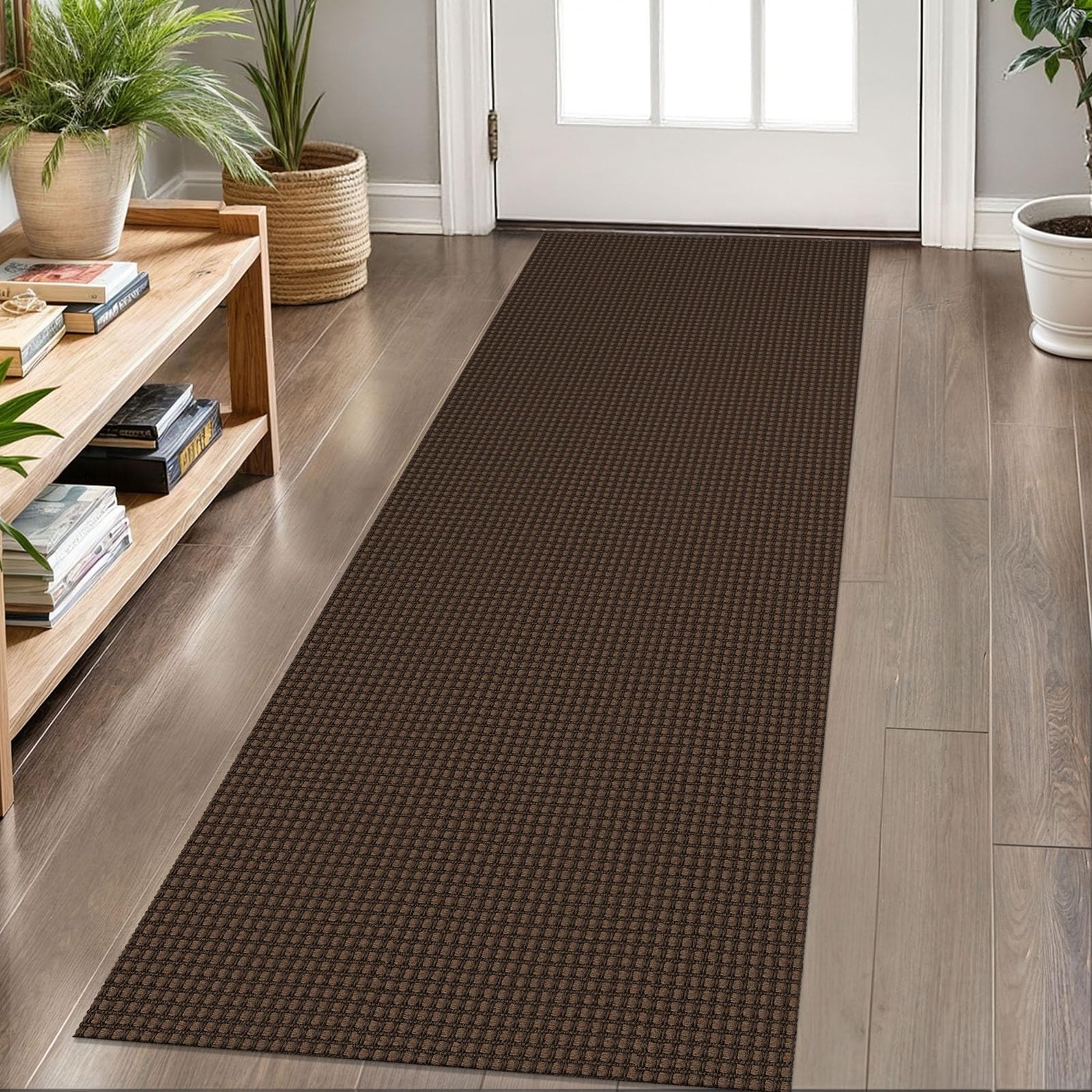 KOZYFLY hallway runner 2x6ft with non-slip back for safer indoor transitions.