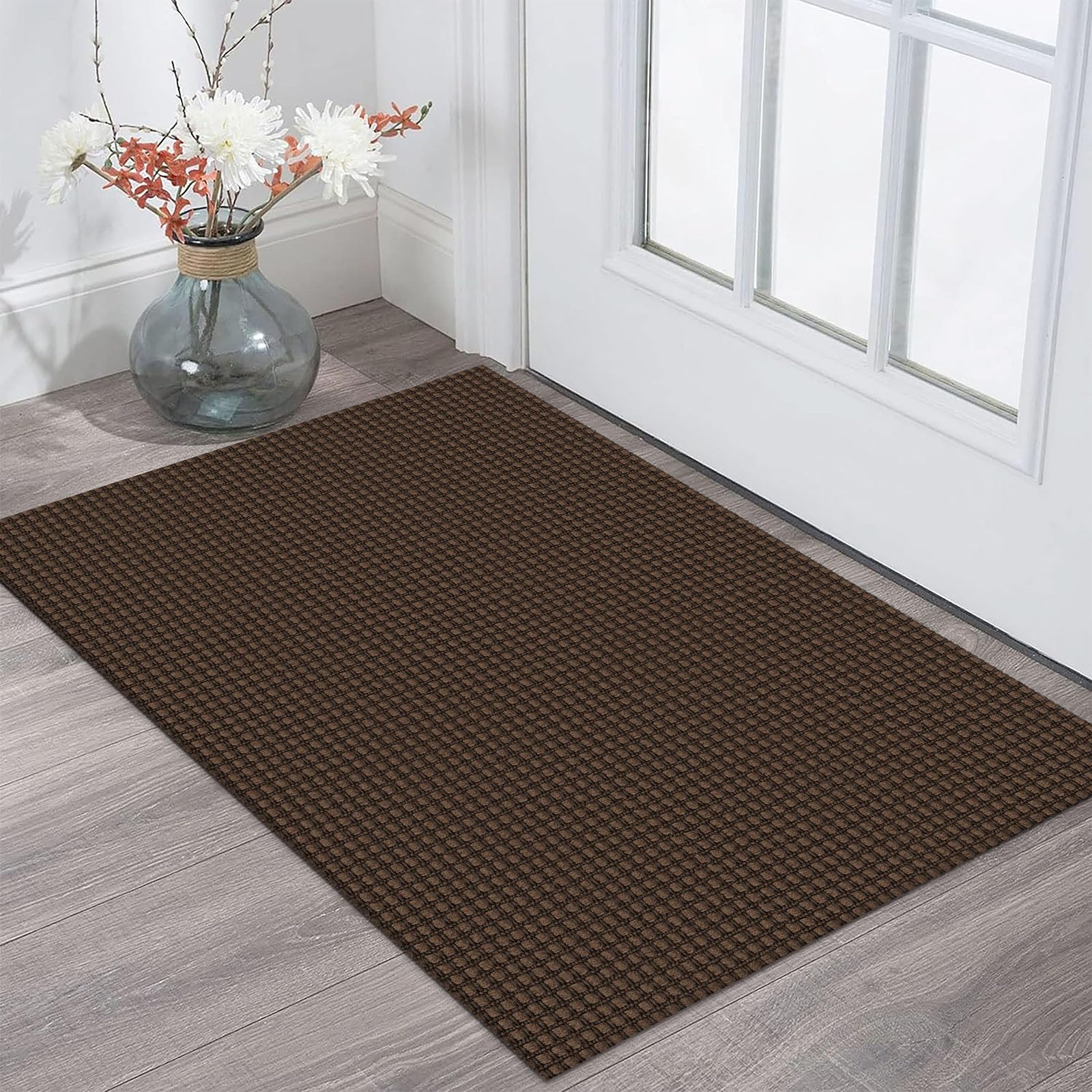 KOZYFLY mat close-up shows cotton weave for durable everyday use