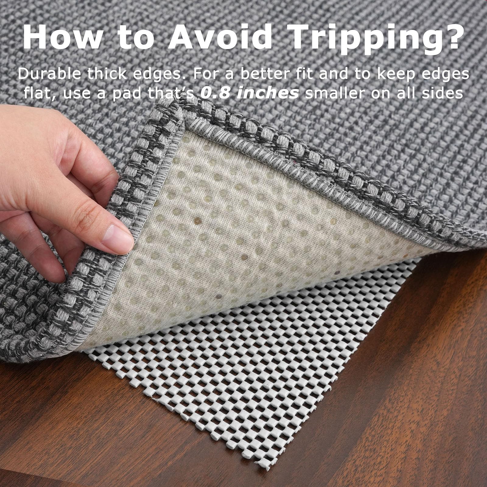 KOZYFLY door mat weave closeup reveals quality texture.