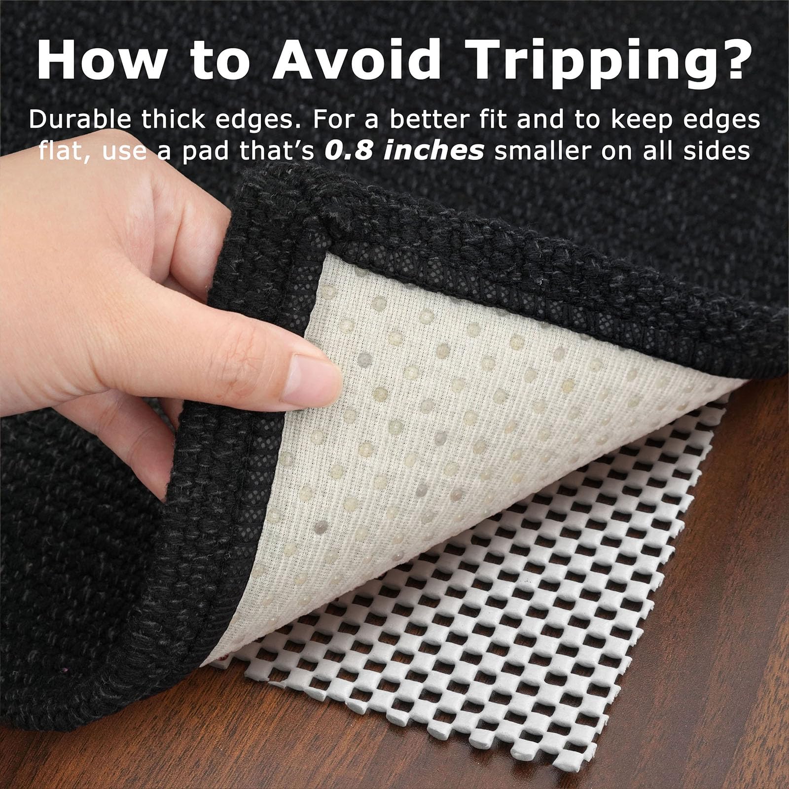 KOZYFLY machine-washable rug simplifies cleanup after everyday spills.