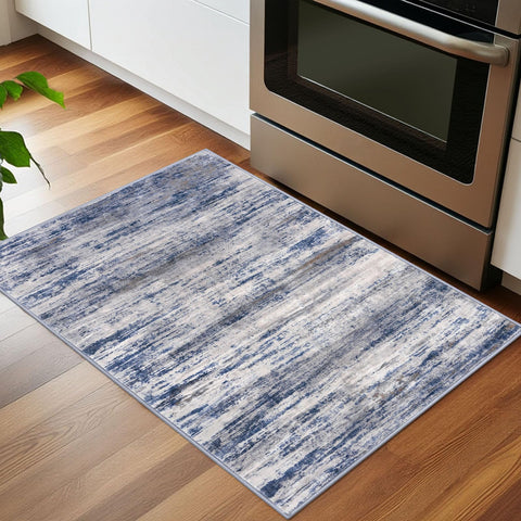 KOZYFLY non-slip backing rug stays put on floors for safety.