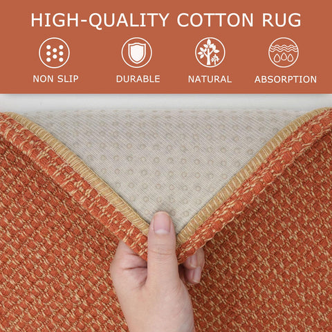 KOZYFLY rubber backing provides non-slip stability on smooth floors.