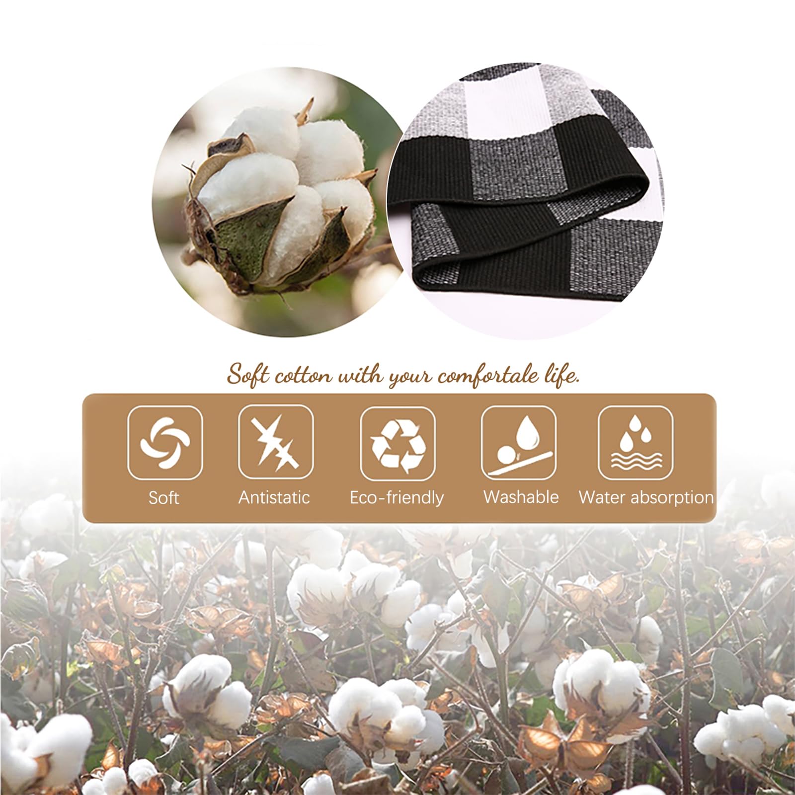 KozyFly rug showcases timeless plaid design for stylish entryways and rooms.
