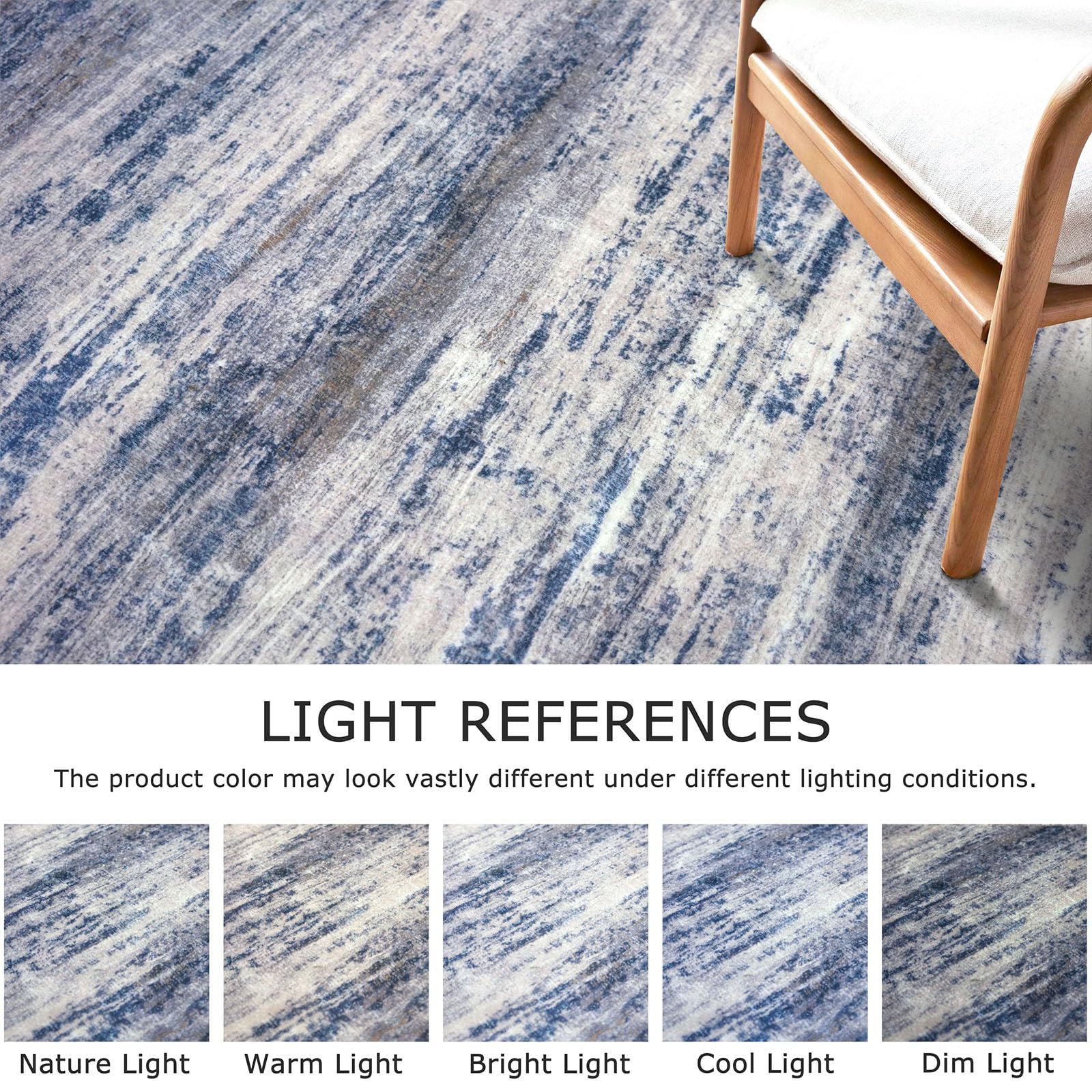 KOZYFLY premium recycled fiber rug resists pet hair and dust.