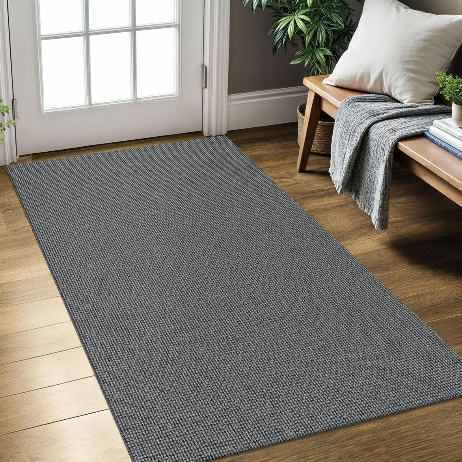 KOZYFLY entryway rug 3x5 with washable cotton for easy cleaning and everyday comfort.