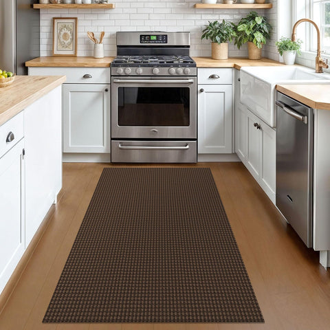 KOZYFLY Rugs-non-slip-rubber-backed offers stable footing on slick floors.
