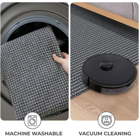 KOZYFLY machine-washable runner for busy entryways