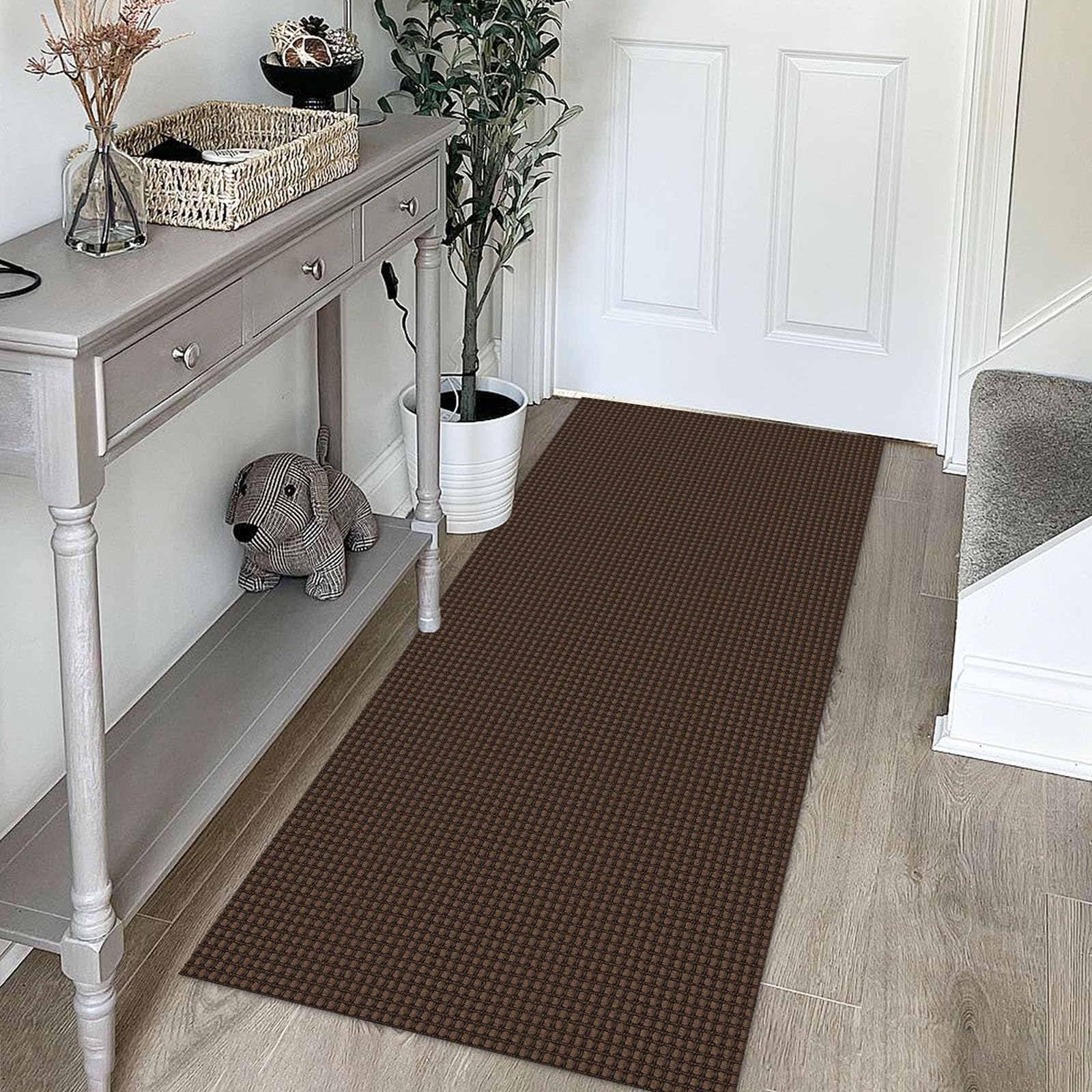 KOZYFLY Runners hallway cotton weave delivers comfortable underfoot feel.