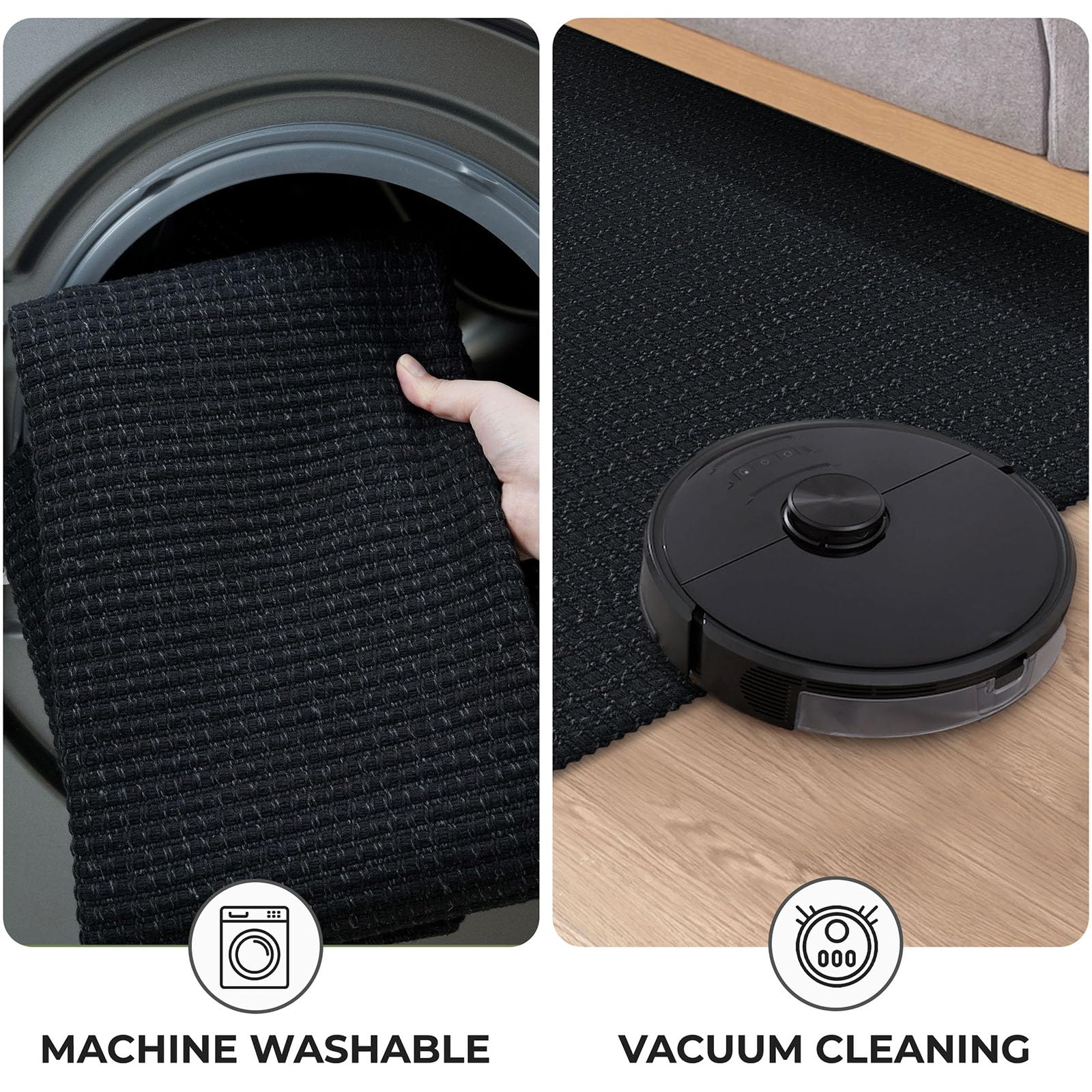 KOZYFLY runners machine washable delicate cycle for easy care and quick refresh