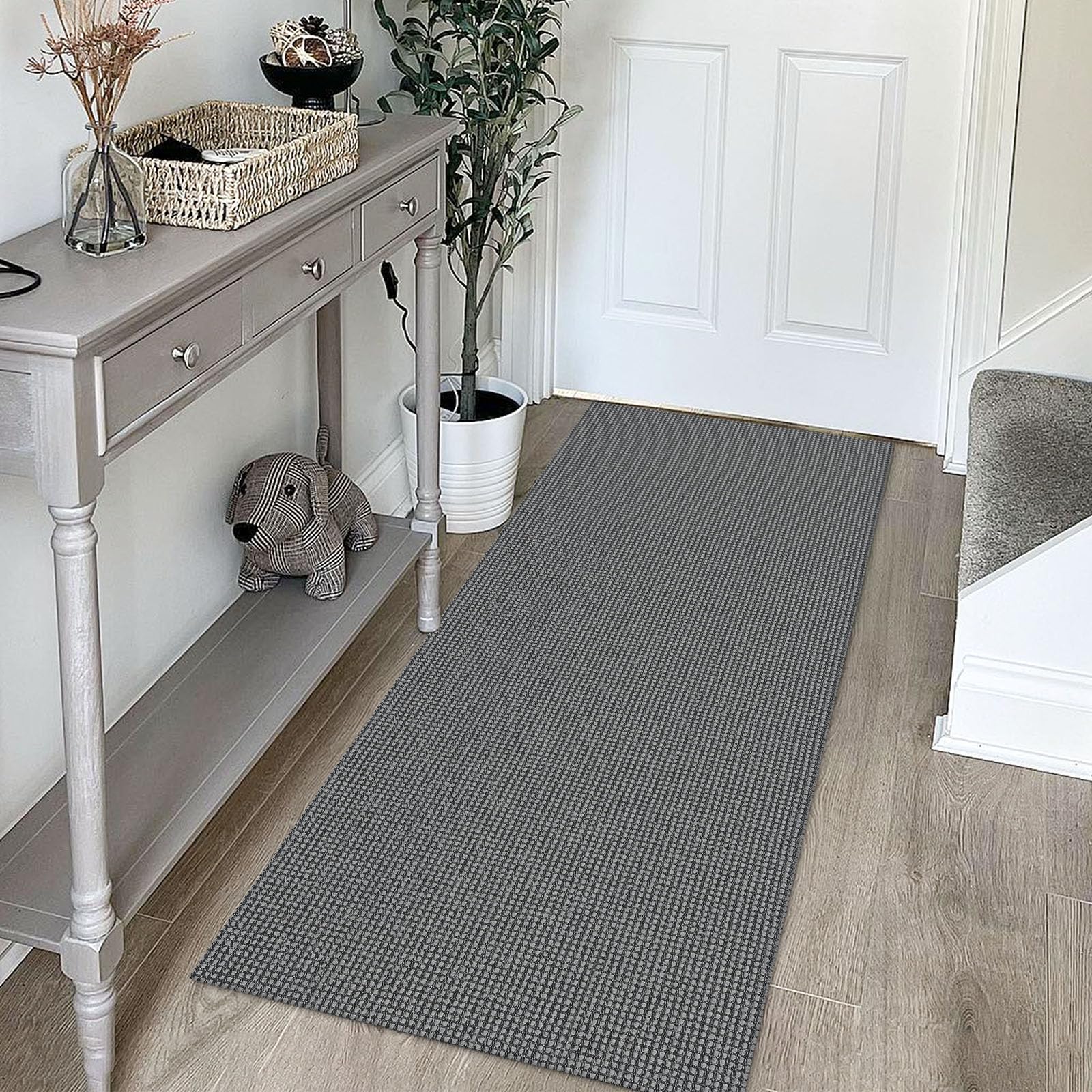 KOZYFLY indoor-outdoor friendly rug in versatile grey tones
