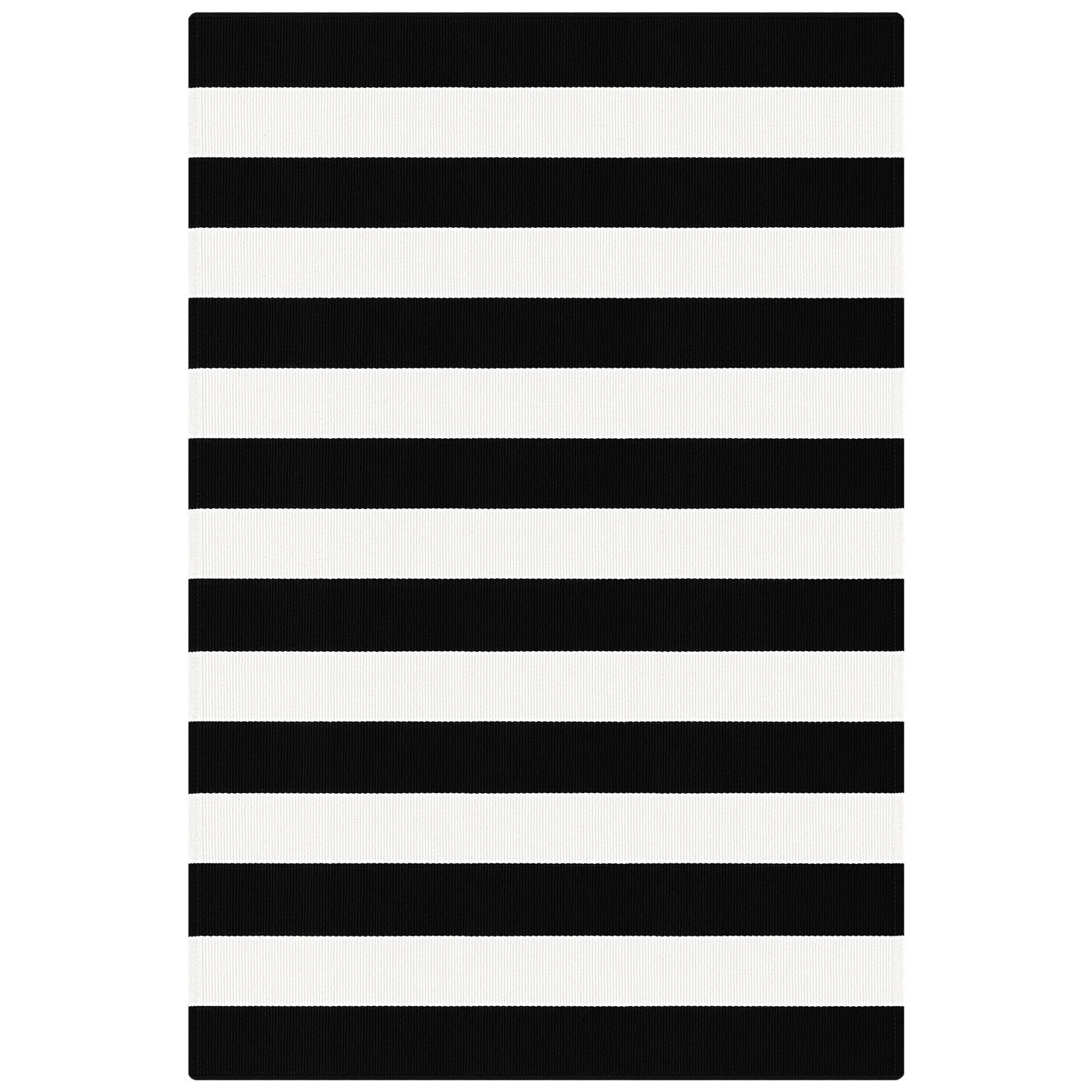 KOZYFLY versatile striped decor rug fits many home styles