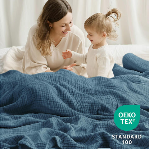 Kozyhvn cooling summer blanket promotes cool comfort on warm nights.