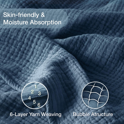 Kozyhvn cotton-woven waffle pattern indicates durable, airy warmth.