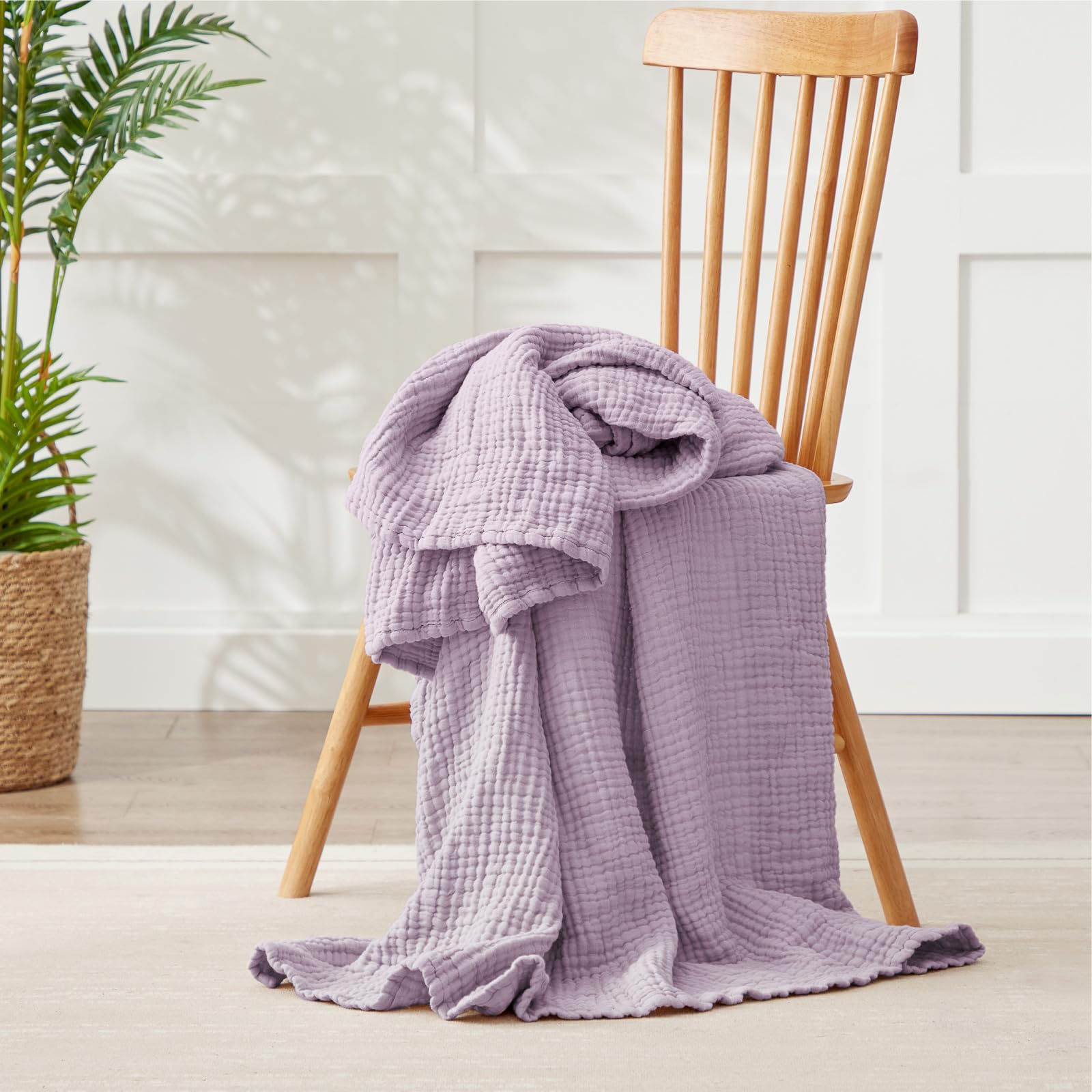 Kozyhvn blanket in lavender for versatile decor and coziness
