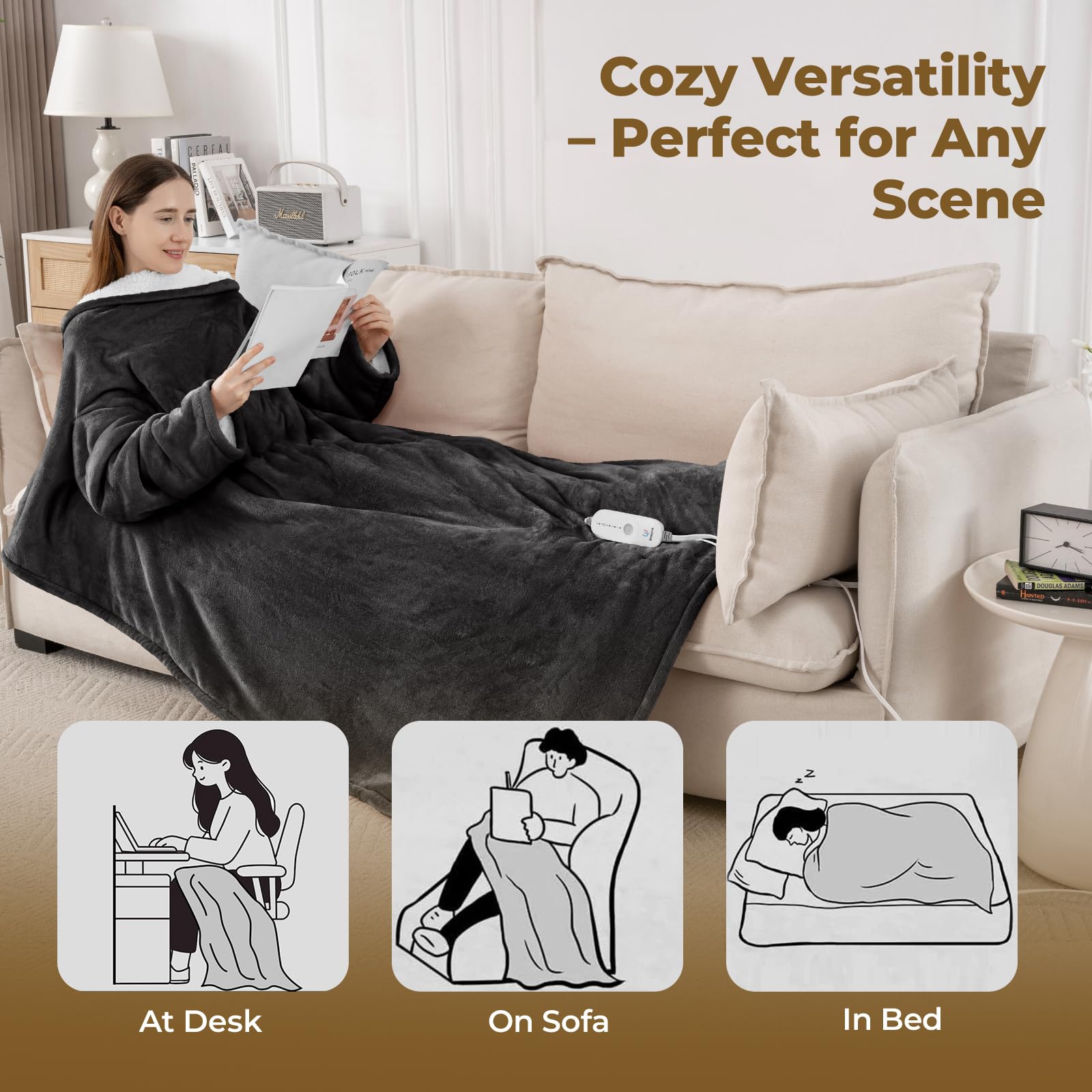 Kozyus ETL-certified heated robe emphasizes safety and reliability