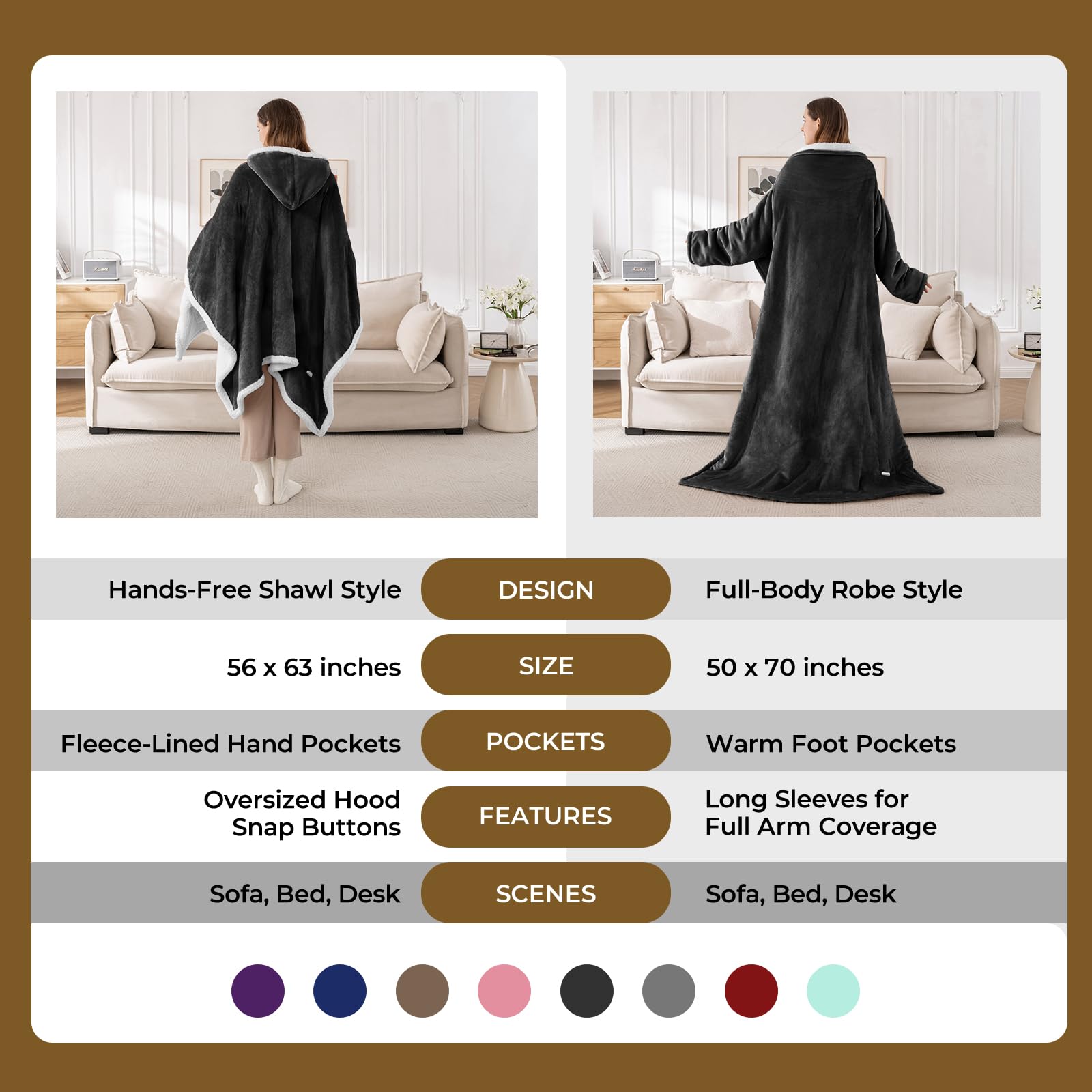 Kozyus blanket is machine washable for easy cleaning
